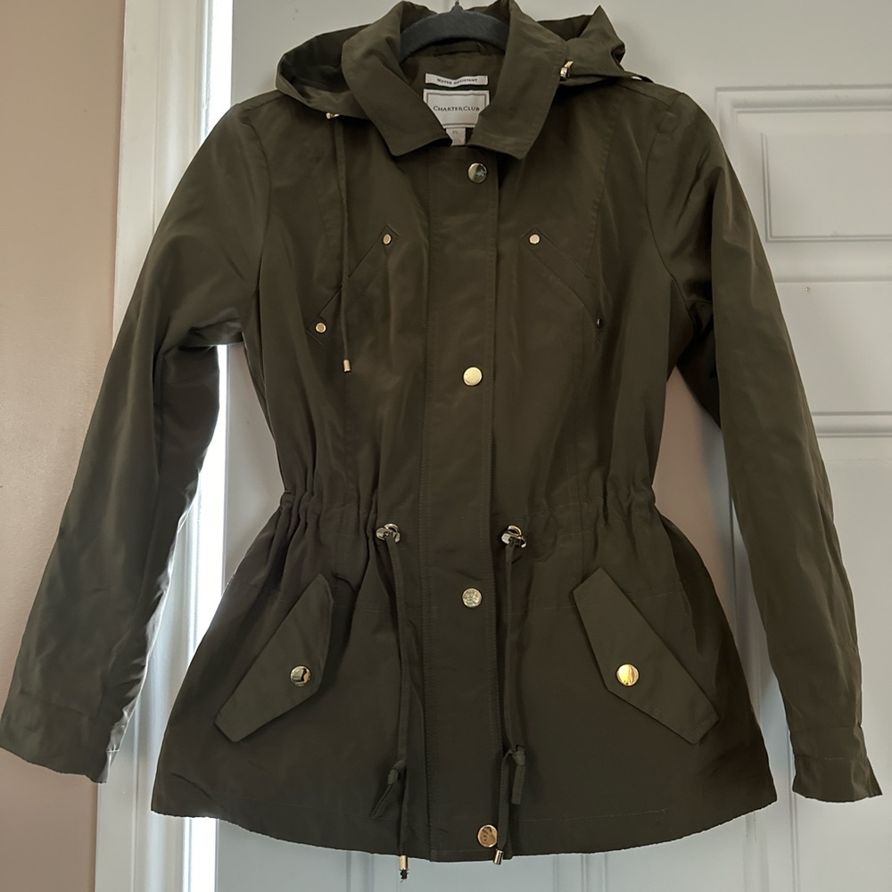 Charter club water resistant anorak jacket